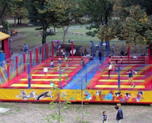 16 trampolini elastici professionali - parco pubblico Parma